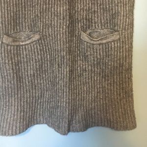 Madewell gray ribbed sweater dress